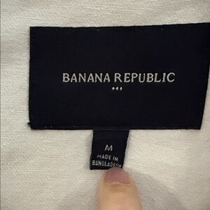Banana Republic Cream Denim Jacket